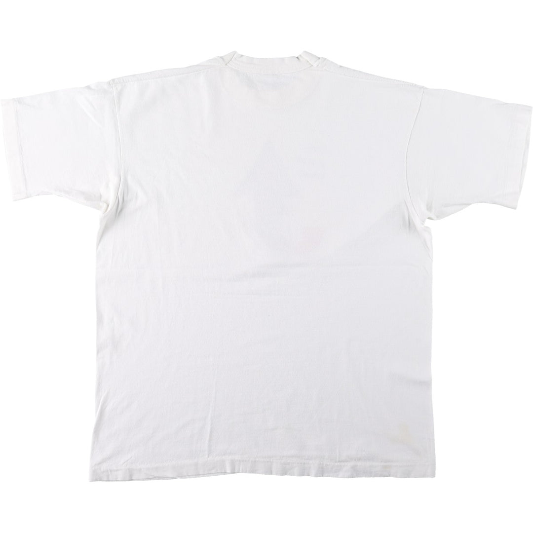 90'S Fruit of the Loom Message Print T-Shirt Made in USA Men's XL Vintage cotton white type Vintage Second Hand
