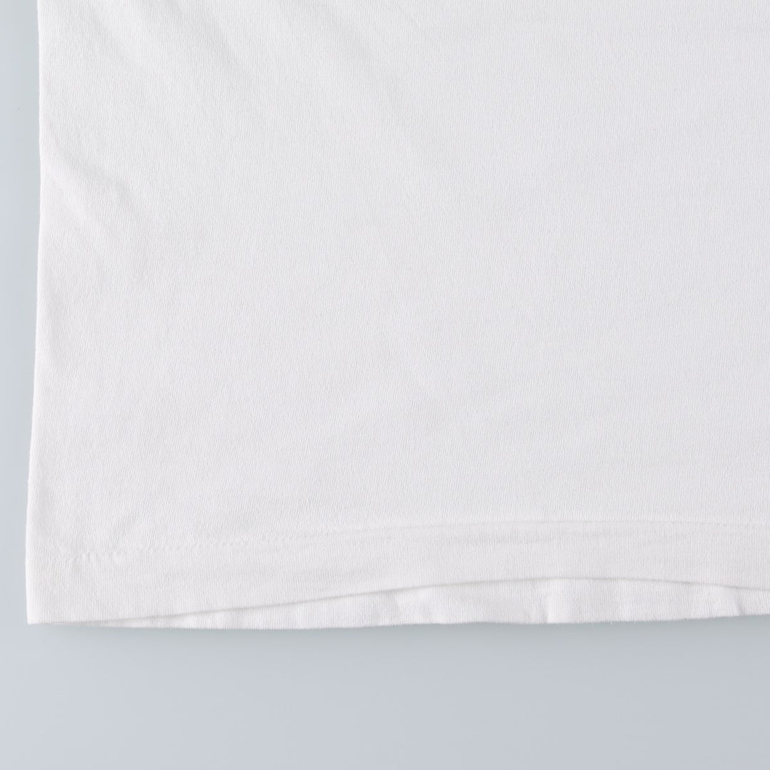 90'S Fruit of the Loom Message Print T-Shirt Made in USA Men's XL Vintage cotton white type Vintage Second Hand