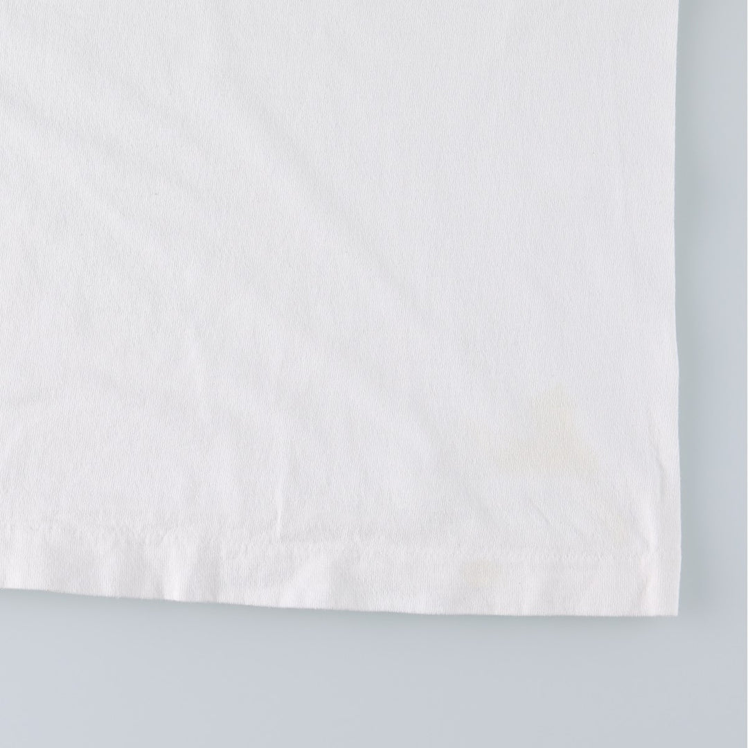 90'S Fruit of the Loom Message Print T-Shirt Made in USA Men's XL Vintage cotton white type Vintage Second Hand