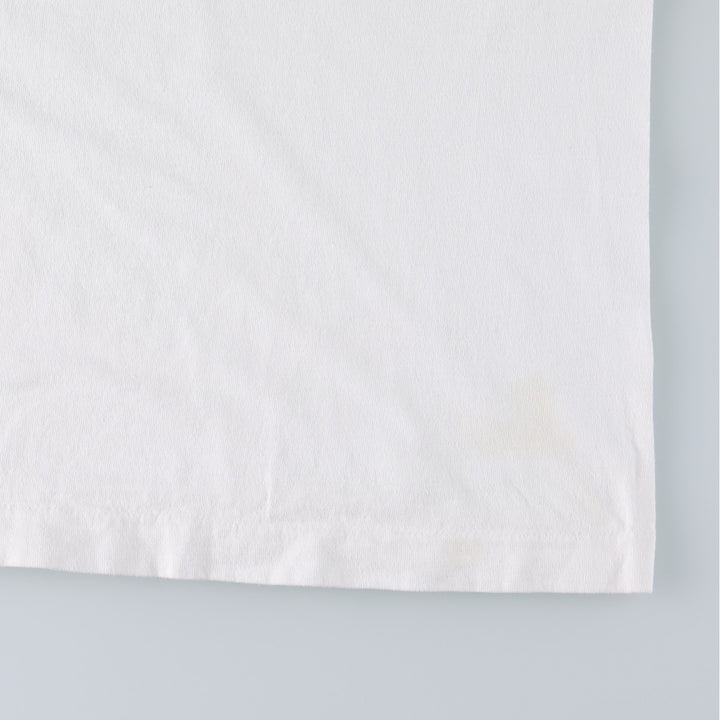 90'S Fruit of the Loom Message Print T-Shirt Made in USA Men's XL Vintage cotton white type Vintage Second Hand