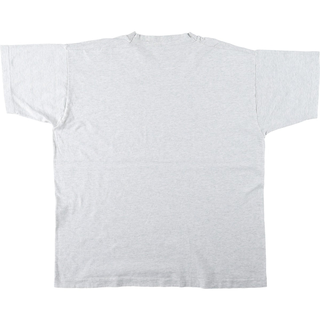 90'S Fruit of the Loom Message Print T-Shirt Made in USA Men's XL Vintage cotton gray type Vintage Second Hand