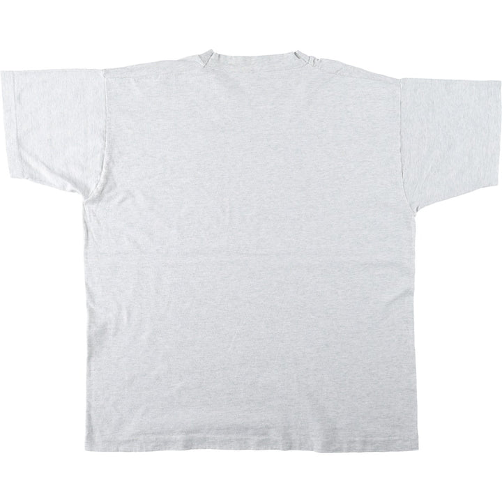 90'S Fruit of the Loom Message Print T-Shirt Made in USA Men's XL Vintage cotton gray type Vintage Second Hand