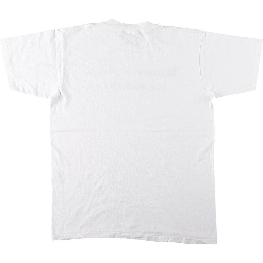 90'S ONEITA Message Print T-Shirt Made in USA Men's XL Vintage cotton white type Vintage Second Hand