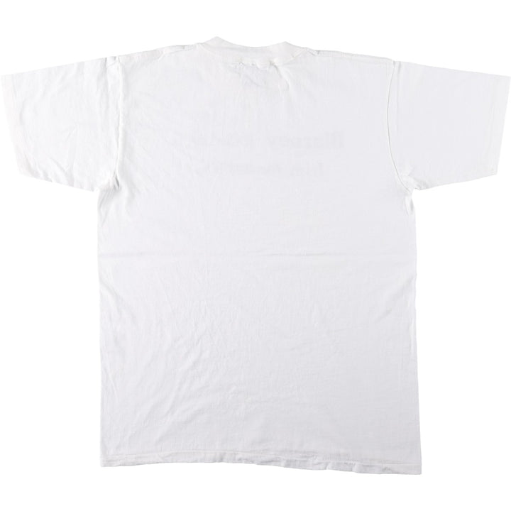 90'S ONEITA Message Print T-Shirt Made in USA Men's XL Vintage cotton white type Vintage Second Hand