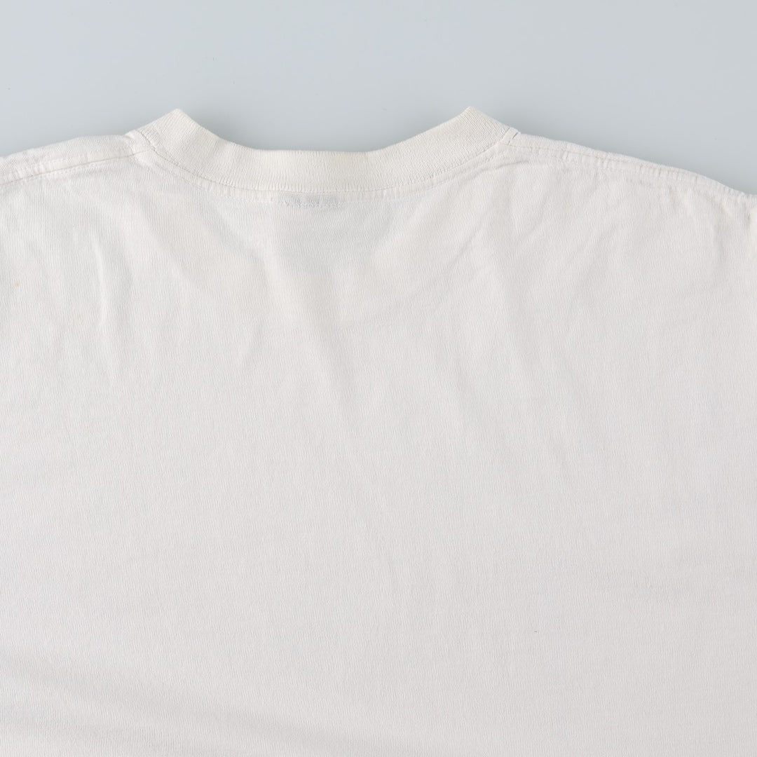 90'S WILD message print T-shirt, Made in USA, Men's XL equivalent, Vintage cotton white type Vintage Second Hand
