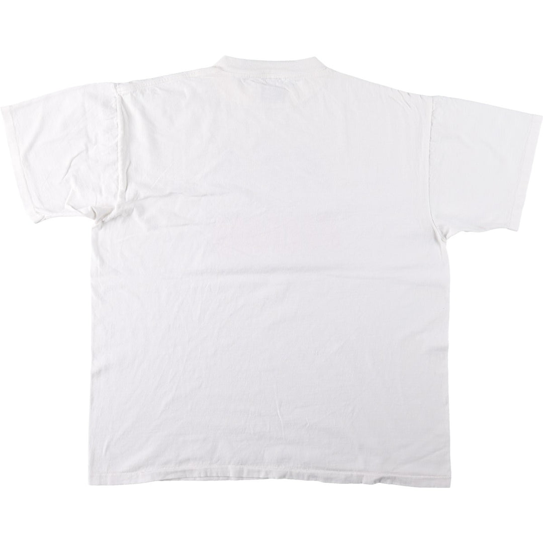 90'S ONEITA Message Print T-Shirt Made in USA Men's XL Vintage cotton white type Vintage Second Hand