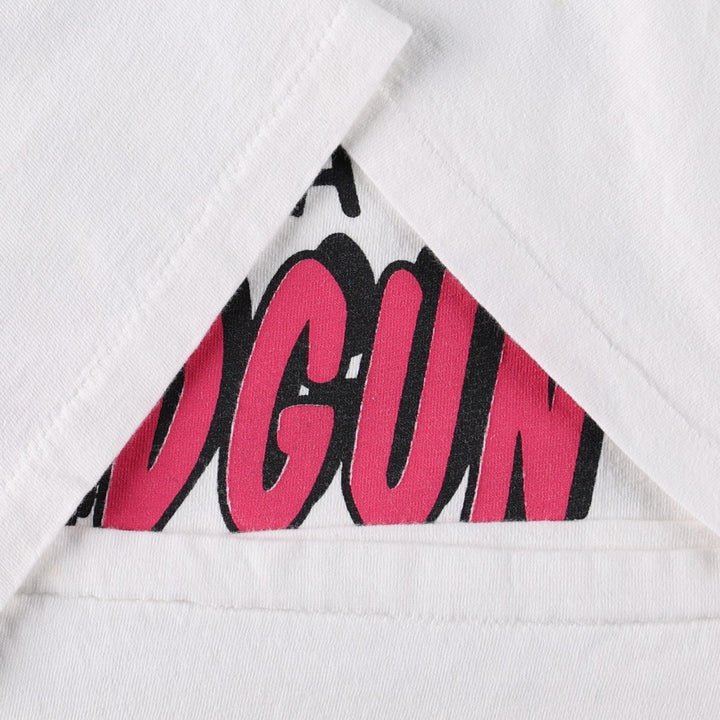 90'S ONEITA Message Print T-Shirt Made in USA Men's XL Vintage cotton white type Vintage Second Hand
