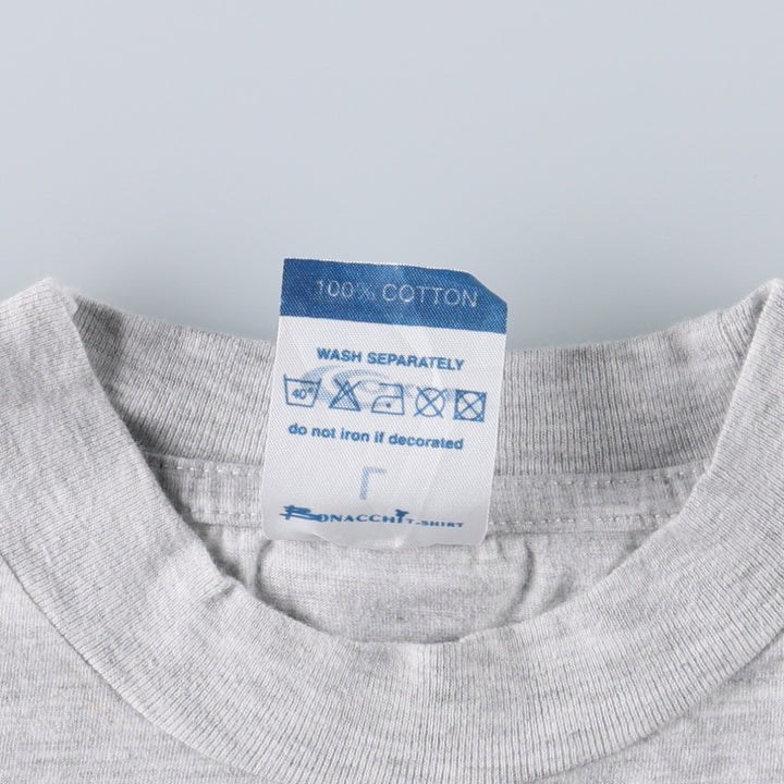COKSE LEONARDO DA VINCI Leonardo da Vinci Human Figure Art T-shirt Men's Size L (approx.) cotton gray type Vintage Second Hand