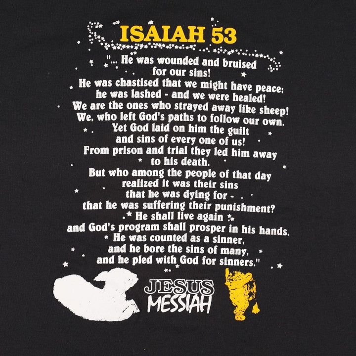 90s-00'S Jesus Christ Message Print T-Shirt, Men's XL (approx.), Vintage cotton black type Vintage Second Hand