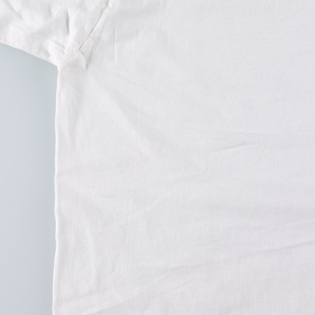 80'S Fruit of the Loom Art T-Shirt, Made in Canada, Men's XL equivalent, Vintage cotton white type Vintage Second Hand