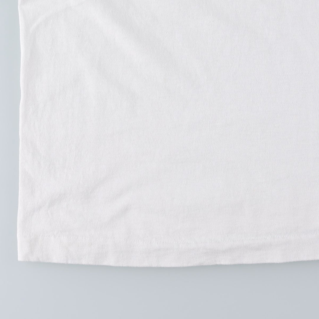 80'S Fruit of the Loom Art T-Shirt, Made in Canada, Men's XL equivalent, Vintage cotton white type Vintage Second Hand
