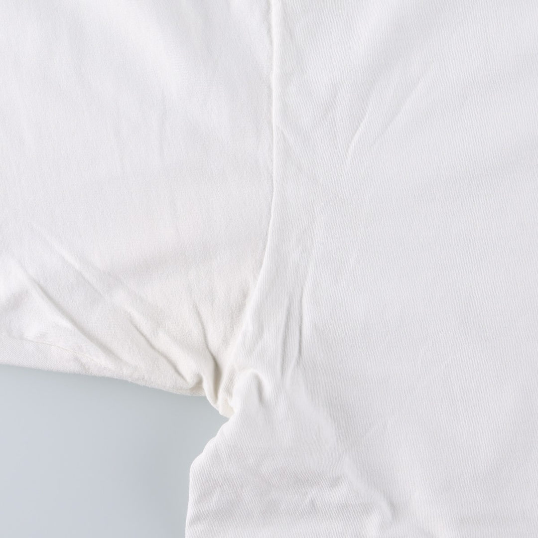 ~90'S LAKE STREET SHIRTS Message Print T-Shirt, Made in USA, Men's XL equivalent, Vintage cotton white type Vintage Second Hand