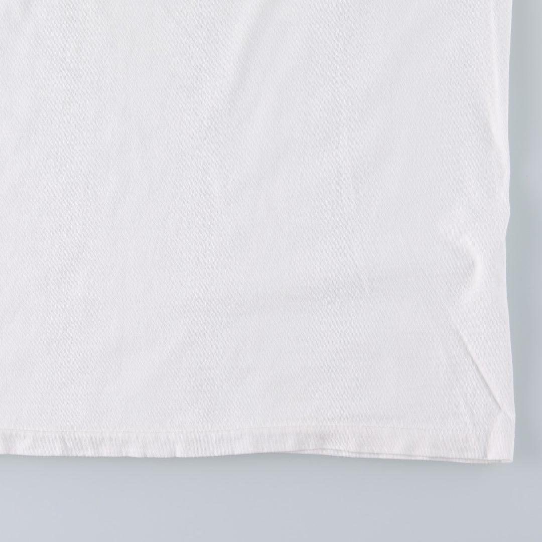 ~90'S LAKE STREET SHIRTS Message Print T-Shirt, Made in USA, Men's XL equivalent, Vintage cotton white type Vintage Second Hand