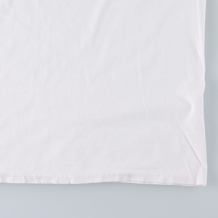 ~90'S LAKE STREET SHIRTS Message Print T-Shirt, Made in USA, Men's XL equivalent, Vintage cotton white type Vintage Second Hand