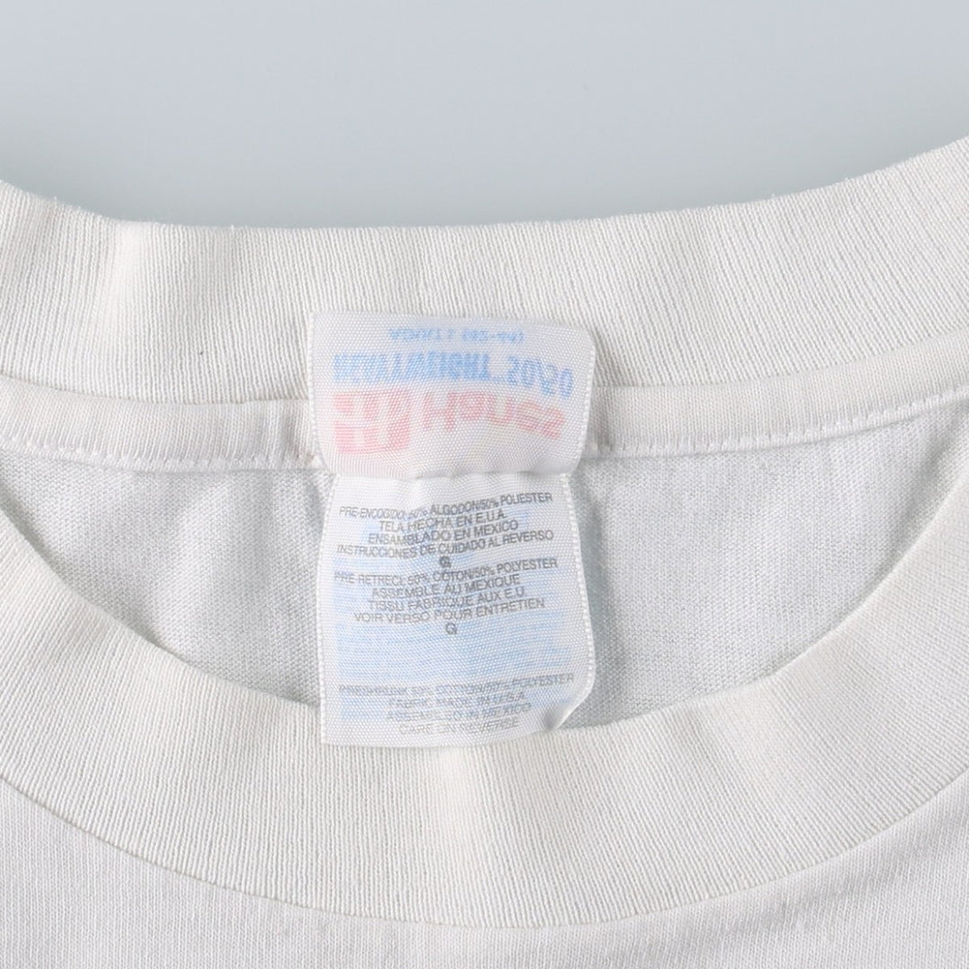 90'S Hanes HEAVYWEIGHT 50 cotton white type Vintage Second Hand