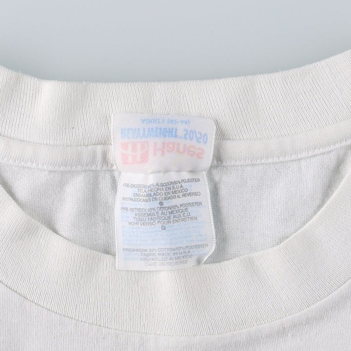 90'S Hanes HEAVYWEIGHT 50 cotton white type Vintage Second Hand