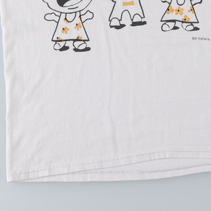 90'S Hanes HEAVYWEIGHT 50 cotton white type Vintage Second Hand