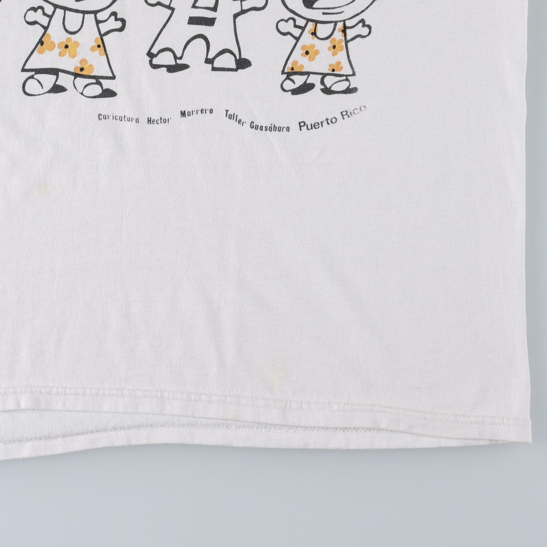 90'S Hanes HEAVYWEIGHT 50 cotton white type Vintage Second Hand