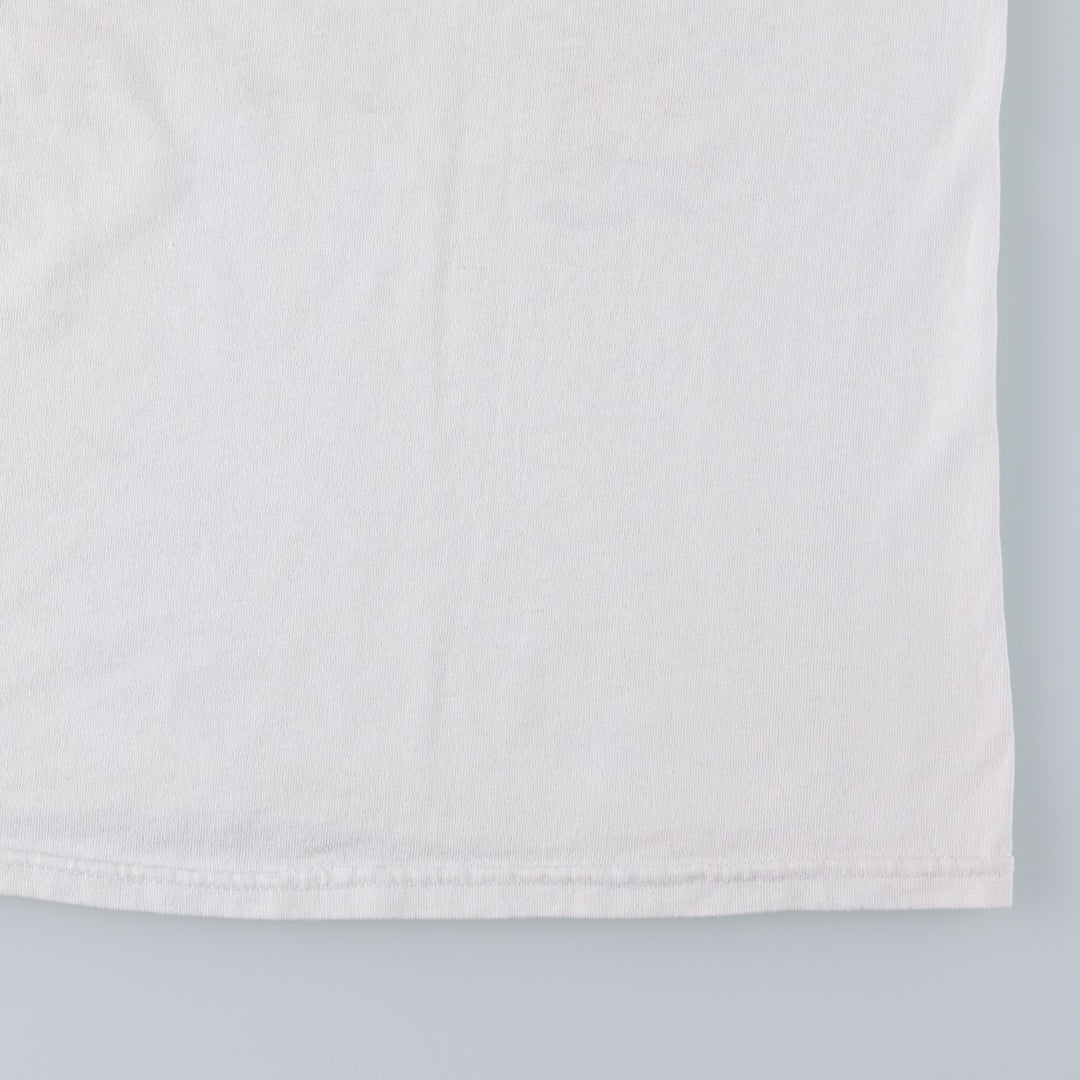 90'S Hanes HEAVYWEIGHT 50 cotton white type Vintage Second Hand