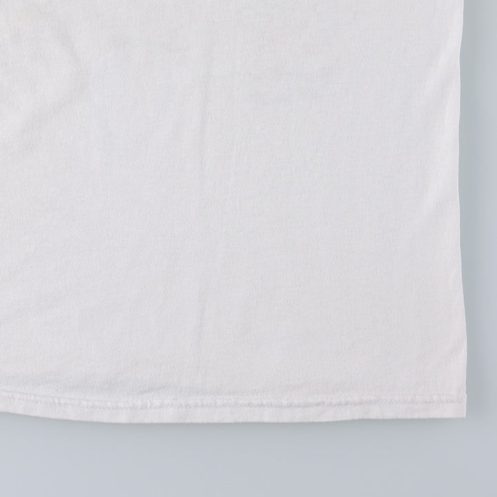 90'S Hanes HEAVYWEIGHT 50 cotton white type Vintage Second Hand