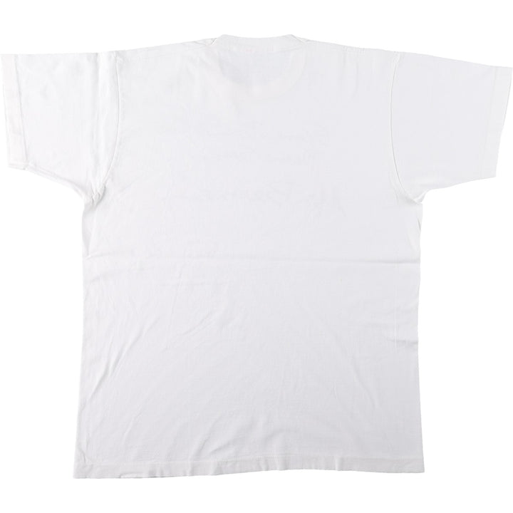 ~90'S Geoffrey Beene Message Print T-Shirt, Men's Size L (Equivalent), Vintage unclear white type Vintage Second Hand