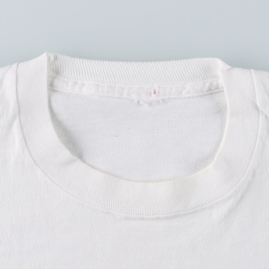 ~90'S Geoffrey Beene Message Print T-Shirt, Men's Size L (Equivalent), Vintage unclear white type Vintage Second Hand