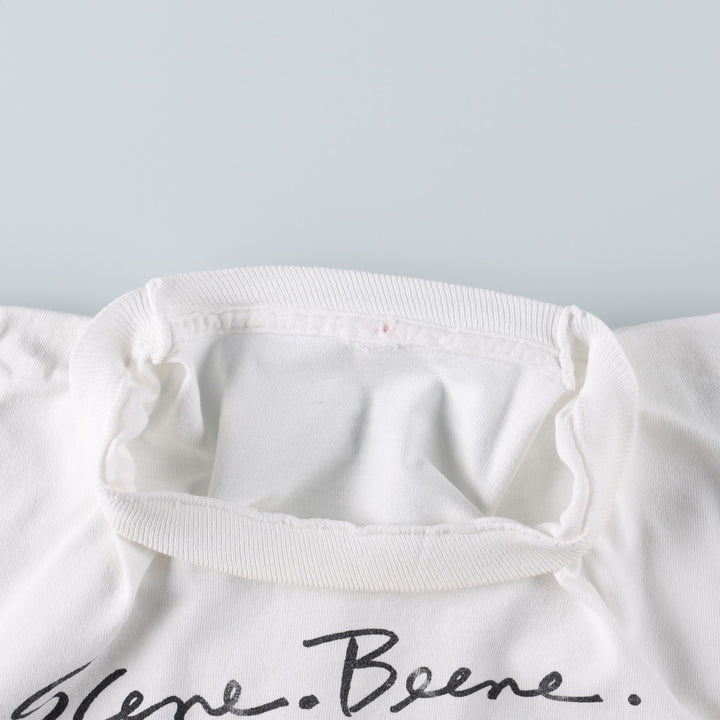 ~90'S Geoffrey Beene Message Print T-Shirt, Men's Size L (Equivalent), Vintage unclear white type Vintage Second Hand