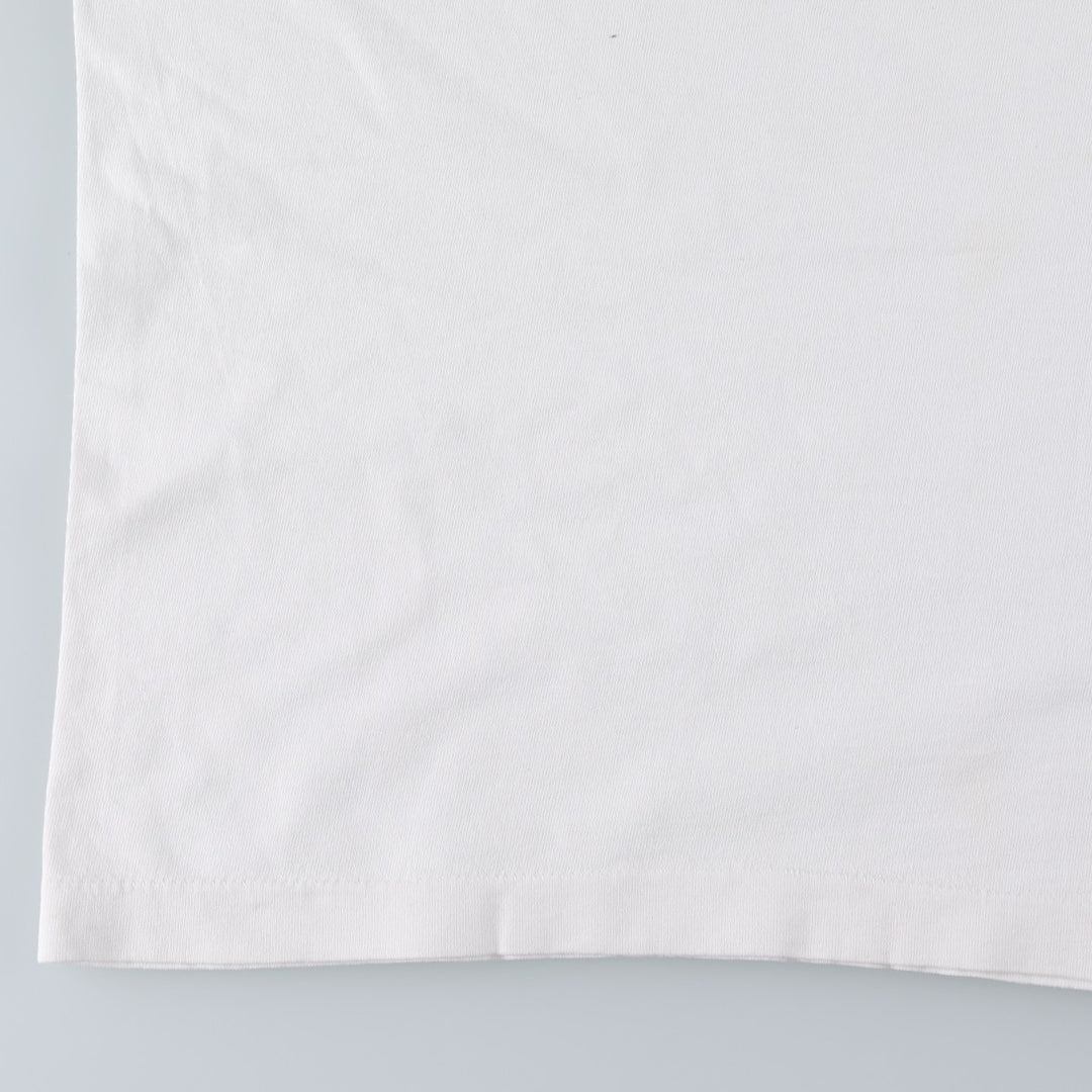 ~90'S Geoffrey Beene Message Print T-Shirt, Men's Size L (Equivalent), Vintage unclear white type Vintage Second Hand