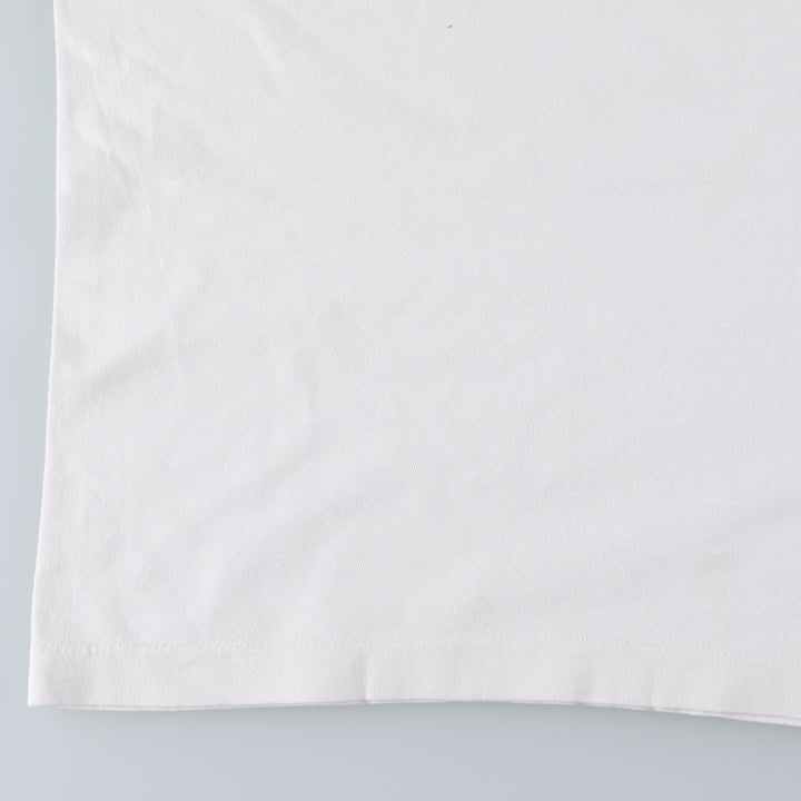 ~90'S Geoffrey Beene Message Print T-Shirt, Men's Size L (Equivalent), Vintage unclear white type Vintage Second Hand