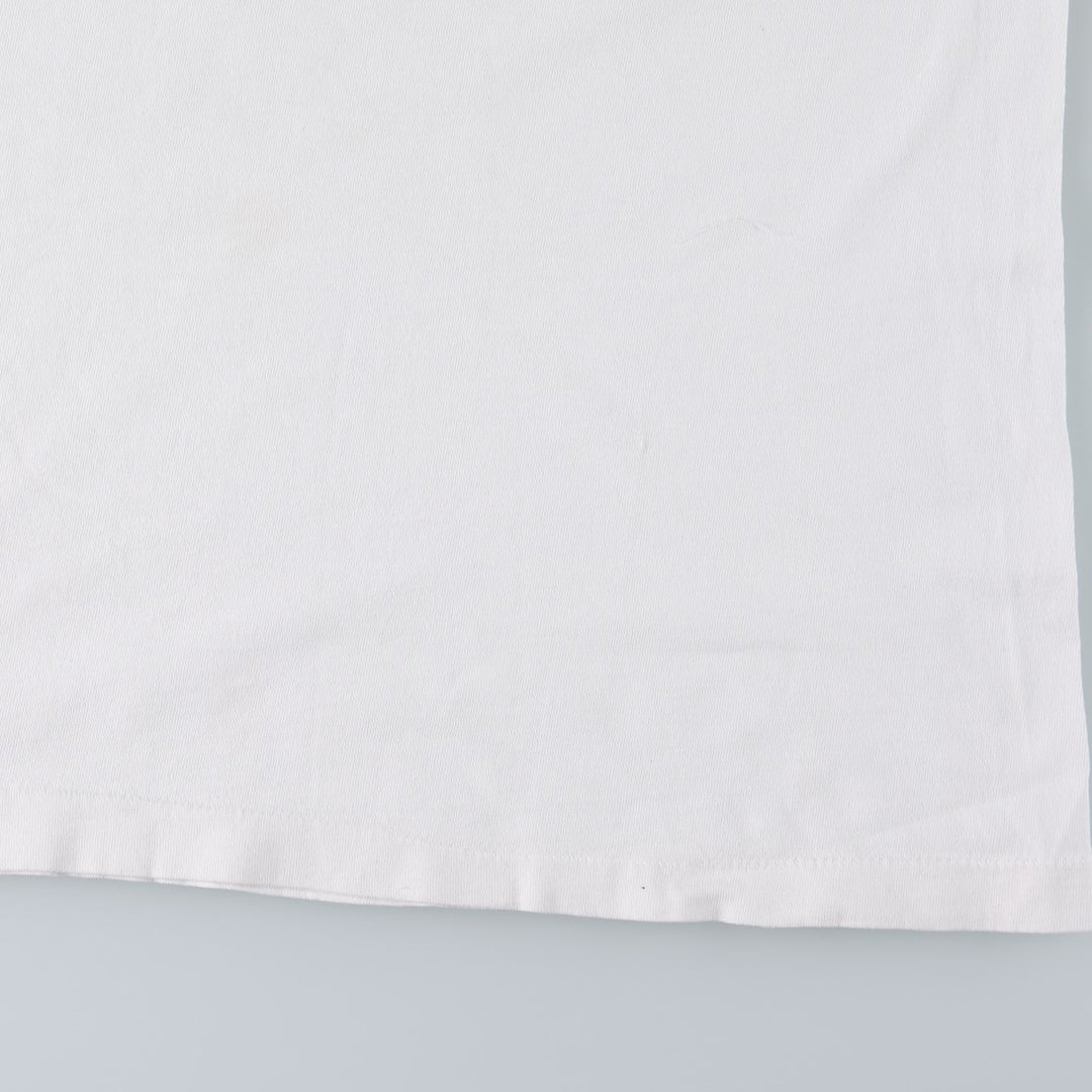 ~90'S Geoffrey Beene Message Print T-Shirt, Men's Size L (Equivalent), Vintage unclear white type Vintage Second Hand