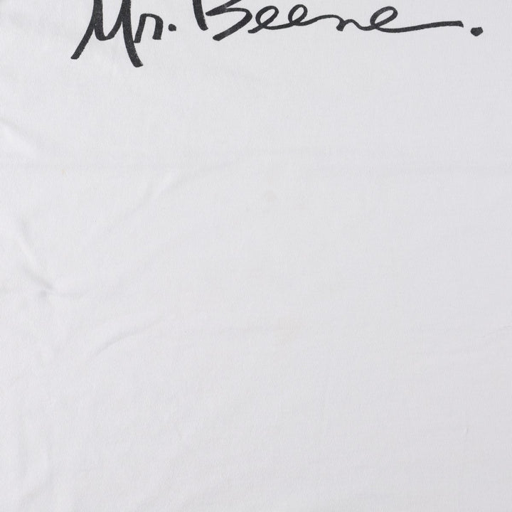 ~90'S Geoffrey Beene Message Print T-Shirt, Men's Size L (Equivalent), Vintage unclear white type Vintage Second Hand