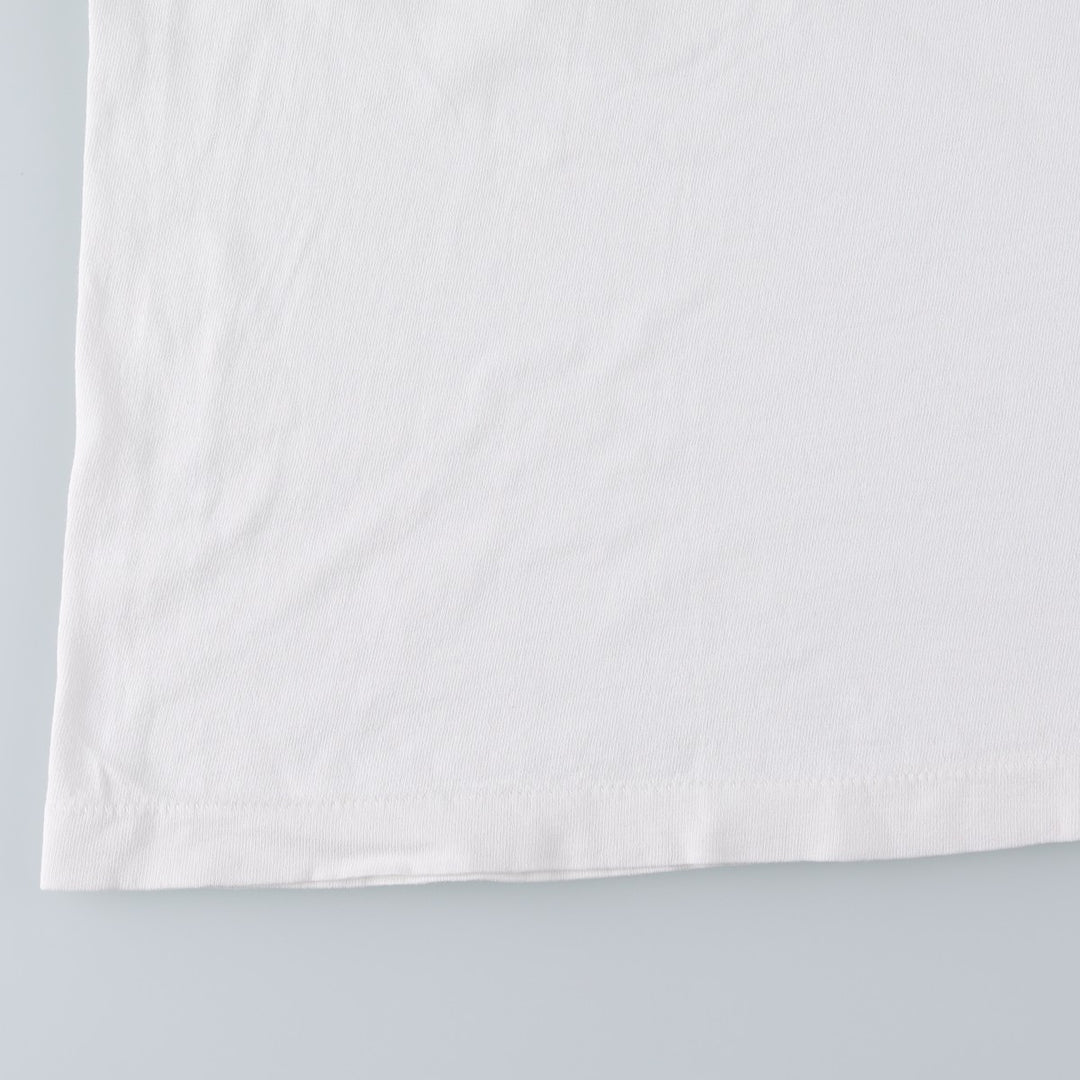 ~90'S Geoffrey Beene Message Print T-Shirt, Men's Size L (Equivalent), Vintage unclear white type Vintage Second Hand