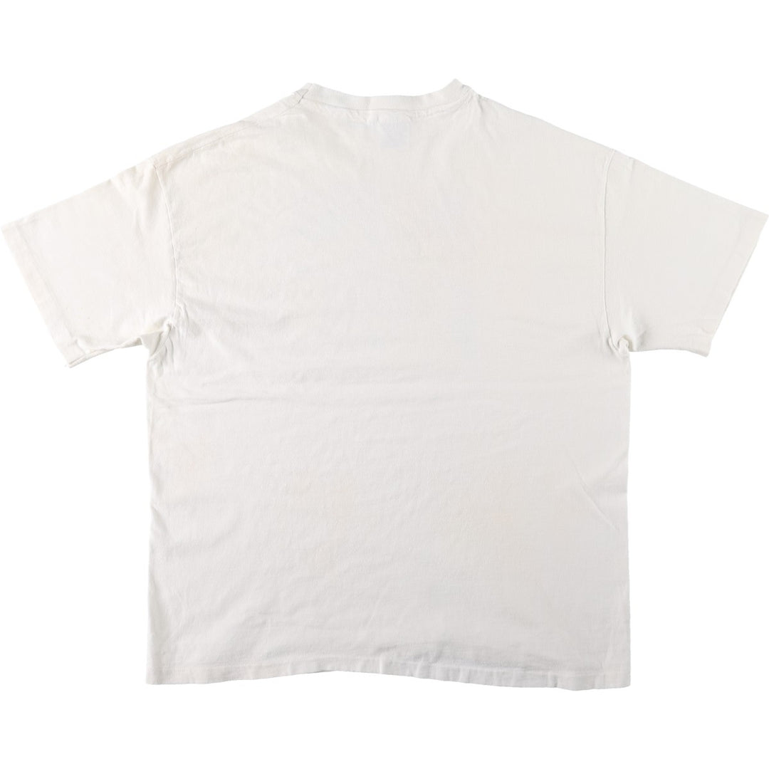 90'S Hanes BEEFY-T Art T-shirt Made in USA Men's XL Vintage cotton white type Vintage Second Hand