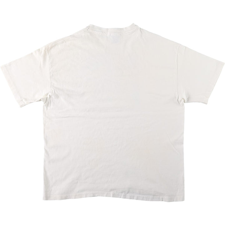 90'S Hanes BEEFY-T Art T-shirt Made in USA Men's XL Vintage cotton white type Vintage Second Hand