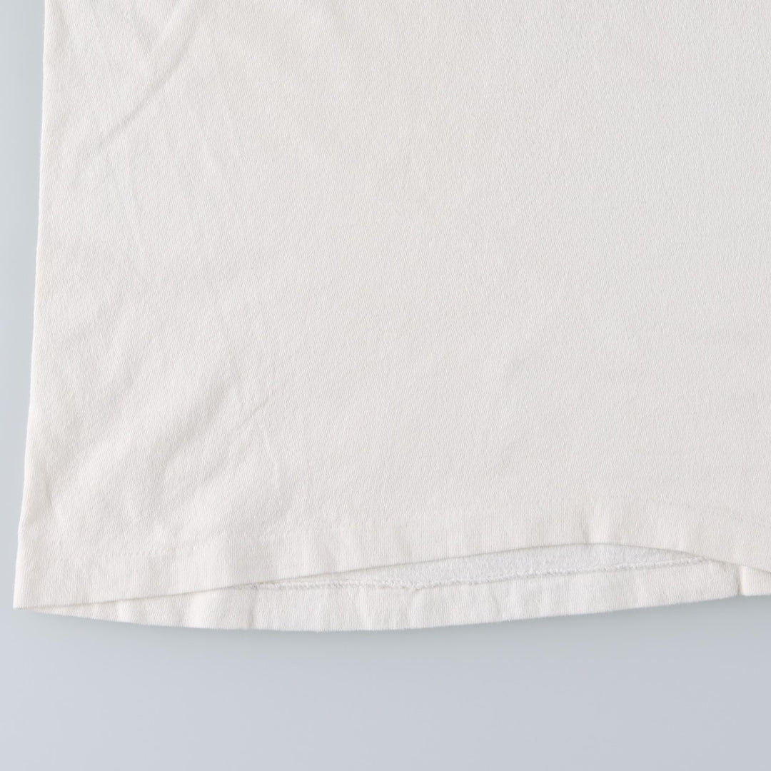 90'S Hanes BEEFY-T Art T-shirt Made in USA Men's XL Vintage cotton white type Vintage Second Hand
