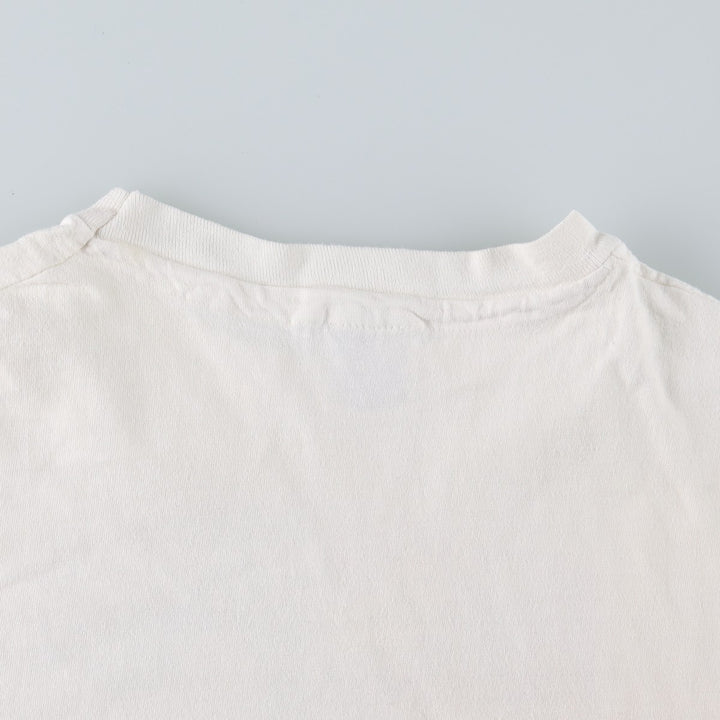 90'S Hanes BEEFY-T Art T-shirt Made in USA Men's XL Vintage cotton white type Vintage Second Hand
