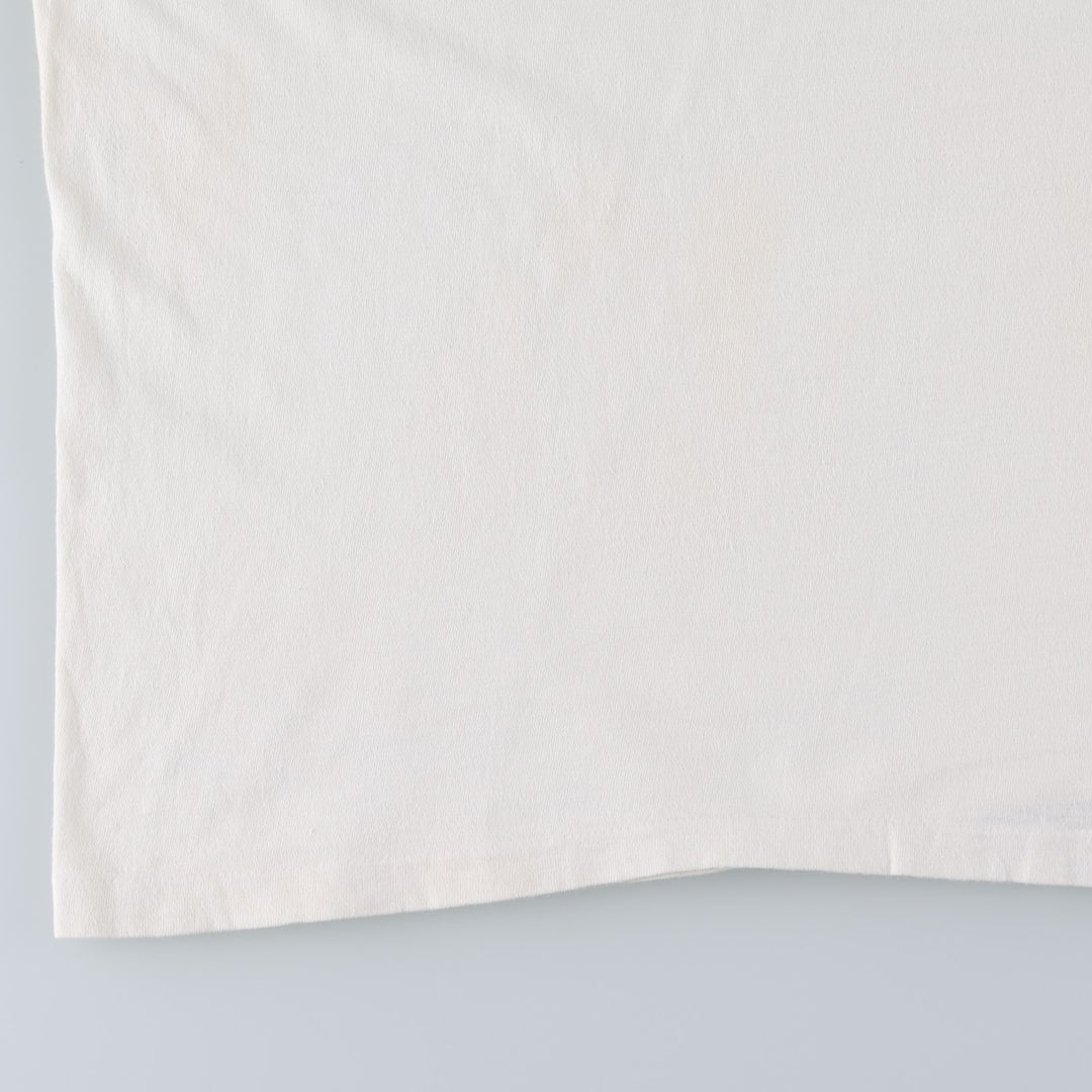 90'S Hanes BEEFY-T Art T-shirt Made in USA Men's XL Vintage cotton white type Vintage Second Hand