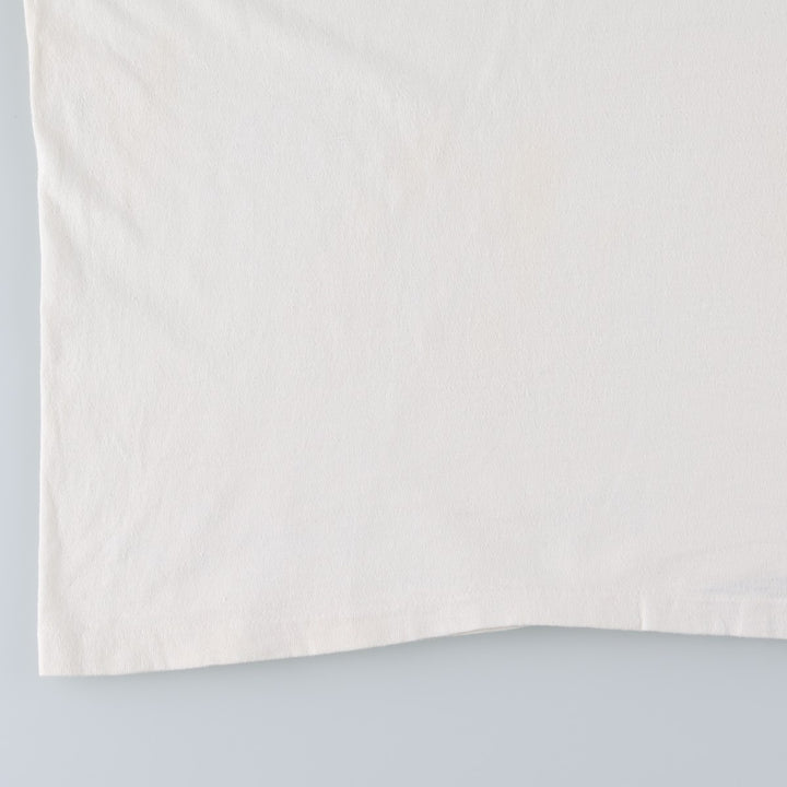 90'S Hanes BEEFY-T Art T-shirt Made in USA Men's XL Vintage cotton white type Vintage Second Hand