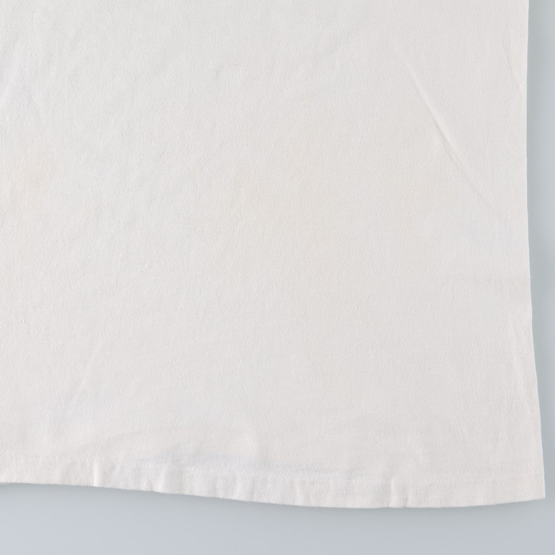 90'S Hanes BEEFY-T Art T-shirt Made in USA Men's XL Vintage cotton white type Vintage Second Hand