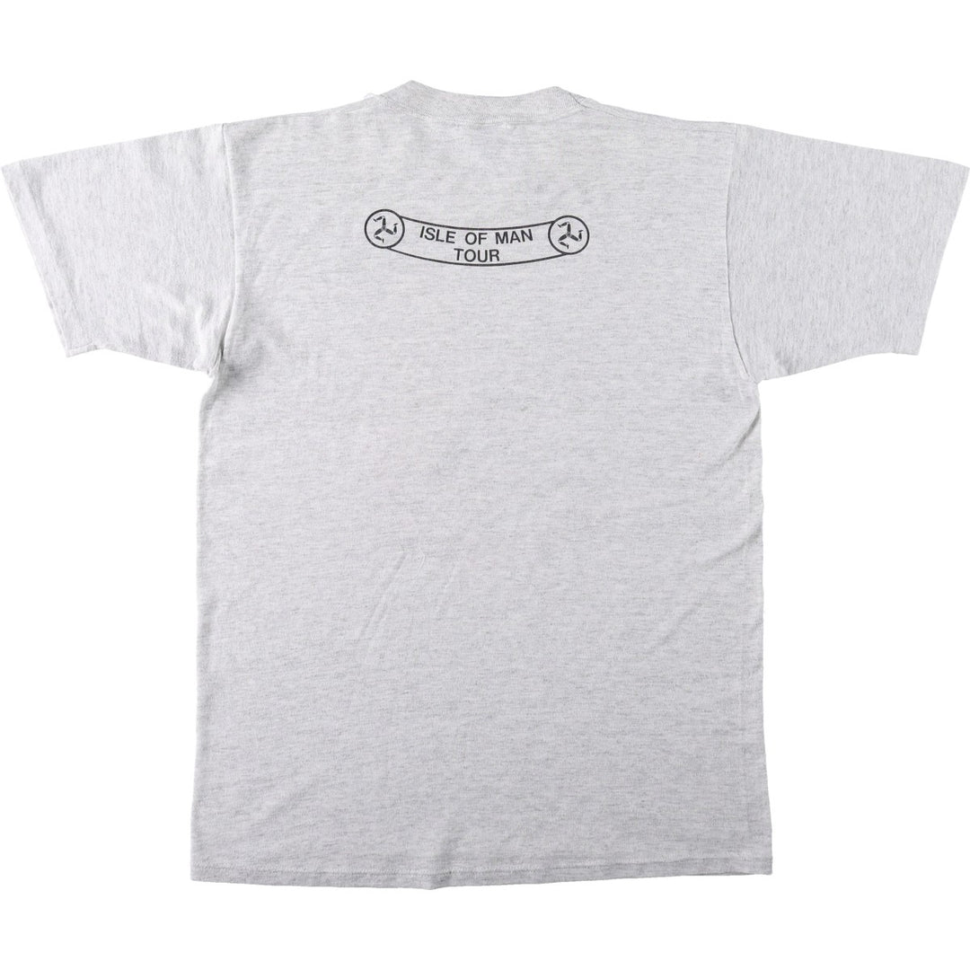 80s-90'S JERSEY'S Rodney Dangerfield Message Print T-Shirt, Made in USA, Men's Size L (approx.), Vintage cotton gray type Vintage Second Hand
