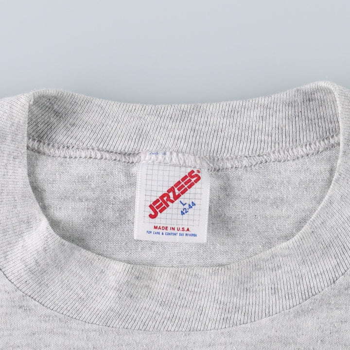 80s-90'S JERSEY'S Rodney Dangerfield Message Print T-Shirt, Made in USA, Men's Size L (approx.), Vintage cotton gray type Vintage Second Hand