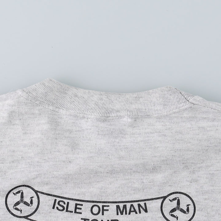 80s-90'S JERSEY'S Rodney Dangerfield Message Print T-Shirt, Made in USA, Men's Size L (approx.), Vintage cotton gray type Vintage Second Hand