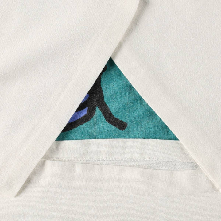 90'S Hanes BIG HED DESIGNS Art T-Shirt, Made in USA, Men's XL equivalent, Vintage cotton white type Vintage Second Hand