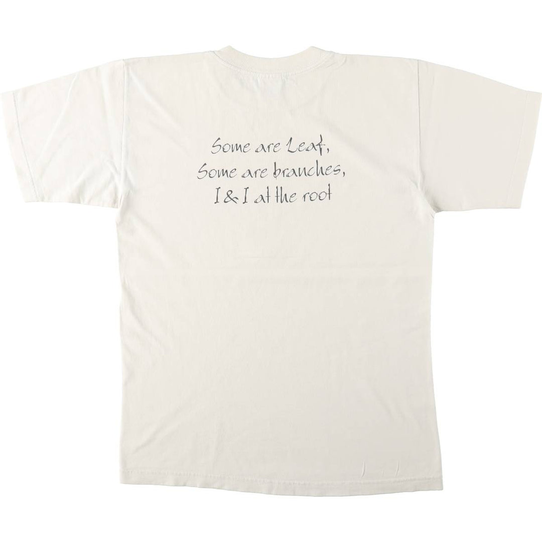 2000'S ALSTYLE Message Art T-shirt, Men's Size M cotton white type Vintage Second Hand