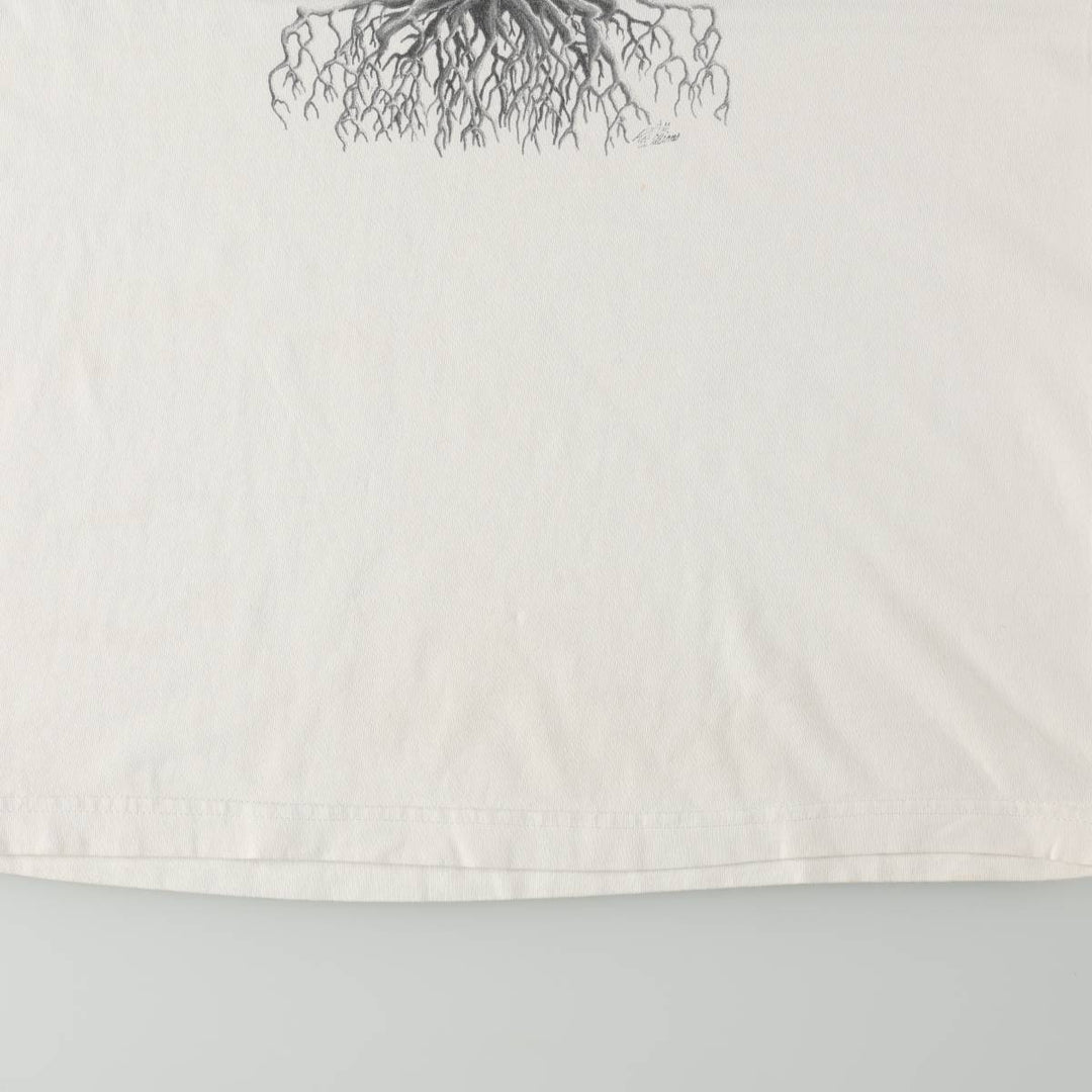 2000'S ALSTYLE Message Art T-shirt, Men's Size M cotton white type Vintage Second Hand
