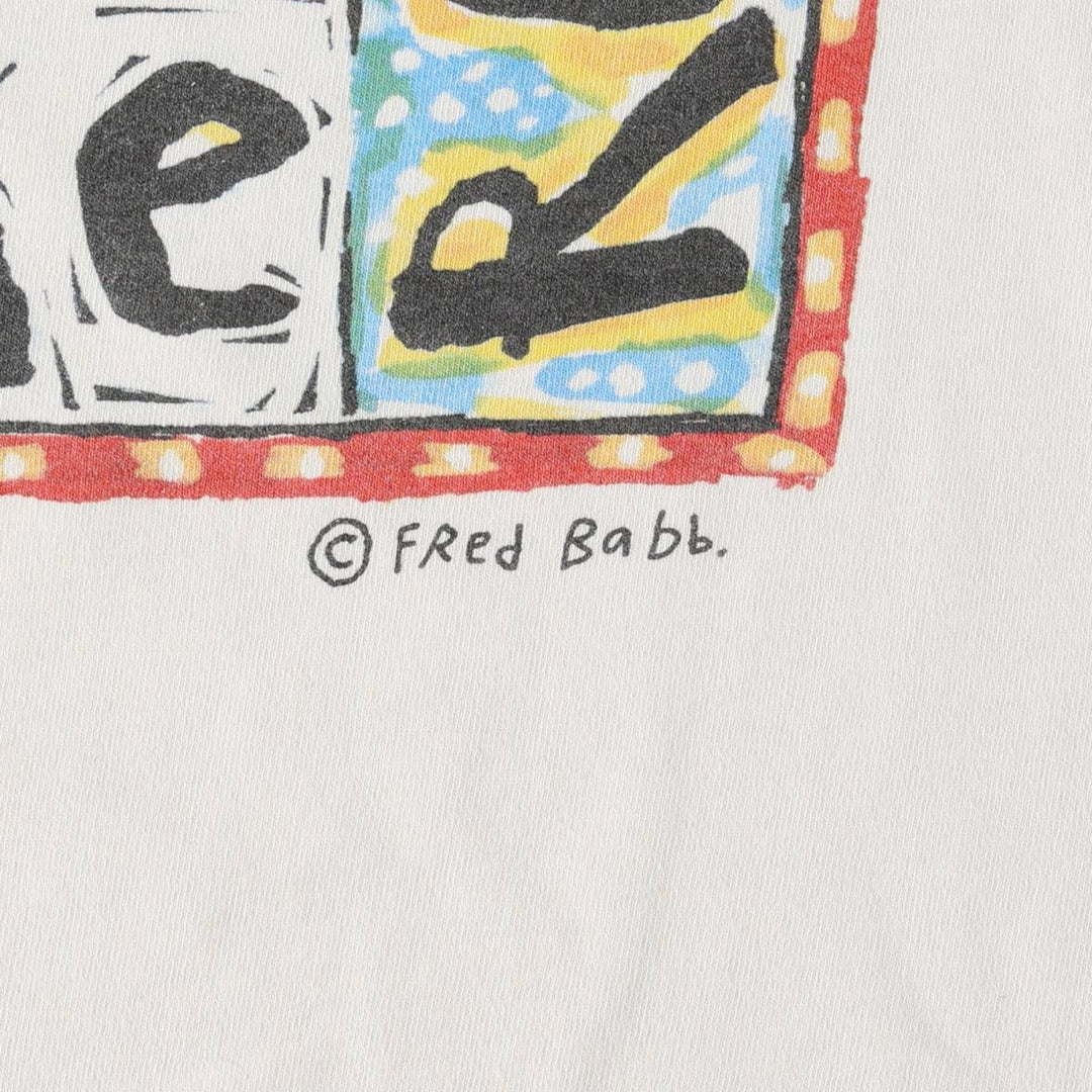 2000'S Gildan Fred Bab Art T-shirt, Men's XL equivalent. cotton white type Vintage Second Hand