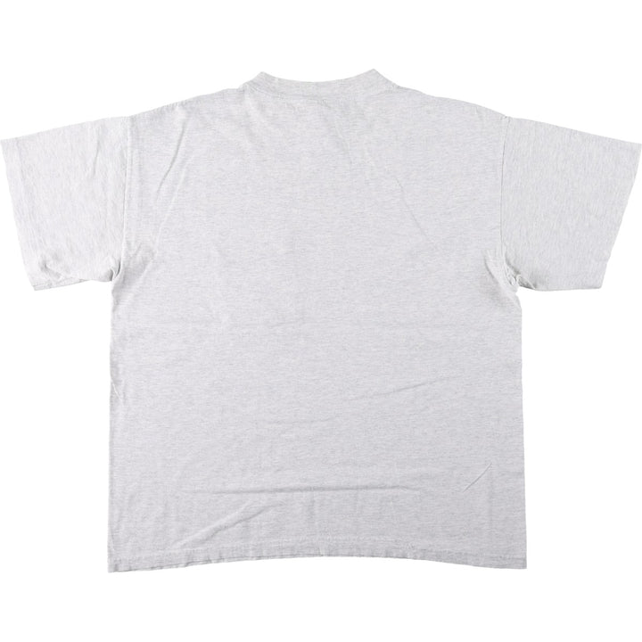 ~90'S KINGSTREE KNITS BASIC Basic Advertising T-Shirt, Made in USA, Men's XL equivalent, Vintage cotton gray type Vintage Second Hand