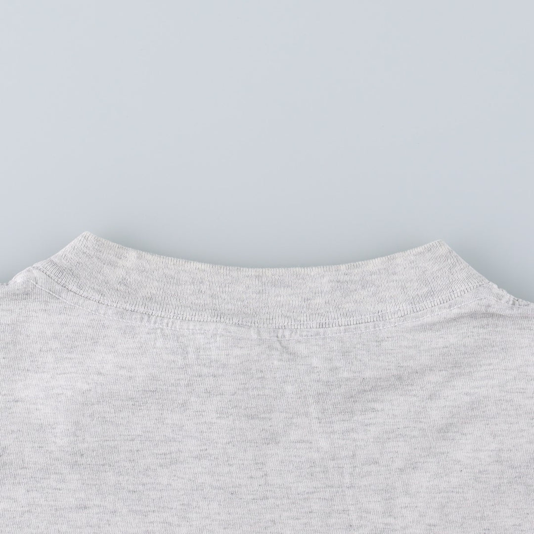 ~90'S KINGSTREE KNITS BASIC Basic Advertising T-Shirt, Made in USA, Men's XL equivalent, Vintage cotton gray type Vintage Second Hand