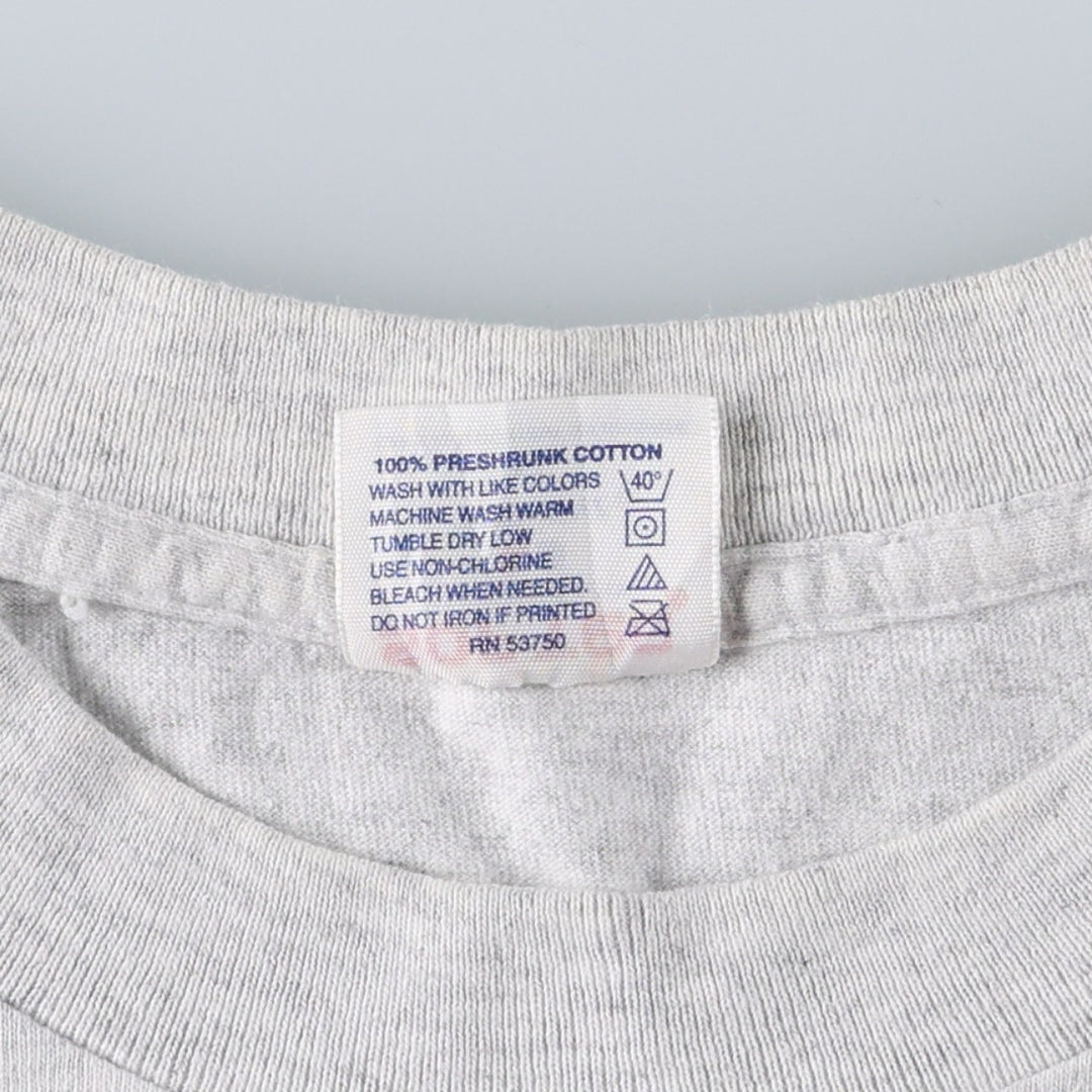 ~90'S Tee Jays SOF TEE BASIC Basic Advertising T-Shirt Made in USA Men's XL equivalent Vintage cotton gray type Vintage Second Hand