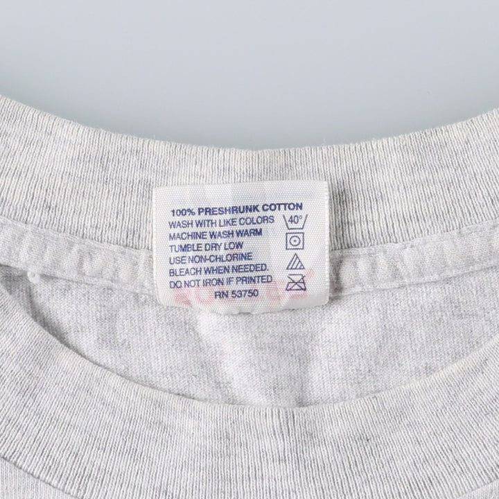 ~90'S Tee Jays SOF TEE BASIC Basic Advertising T-Shirt Made in USA Men's XL equivalent Vintage cotton gray type Vintage Second Hand